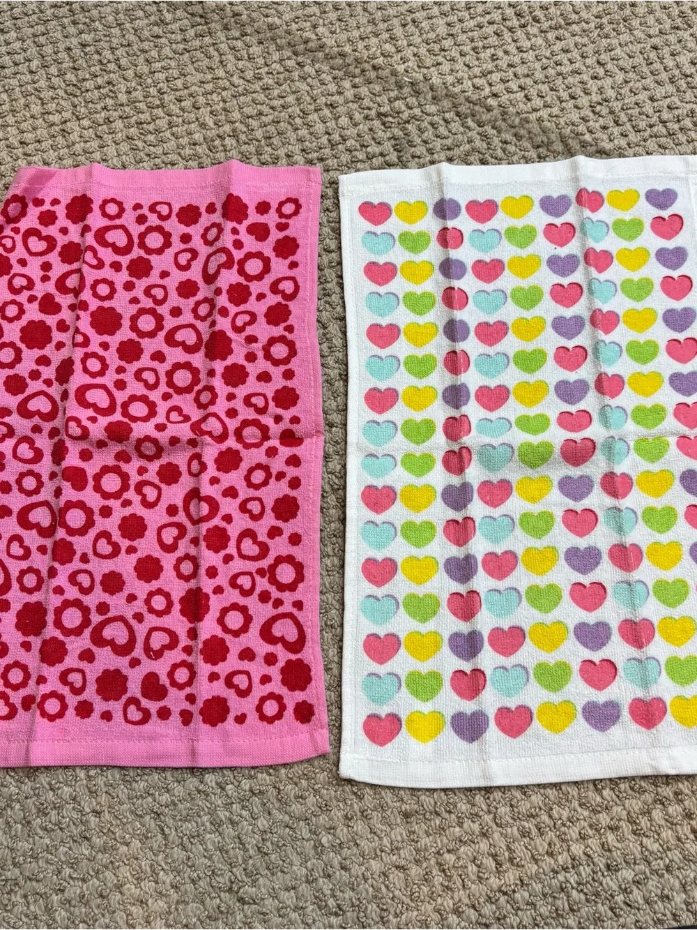 Lot of Six Spring and Valentine’s Themed Hand and Tea Towels
